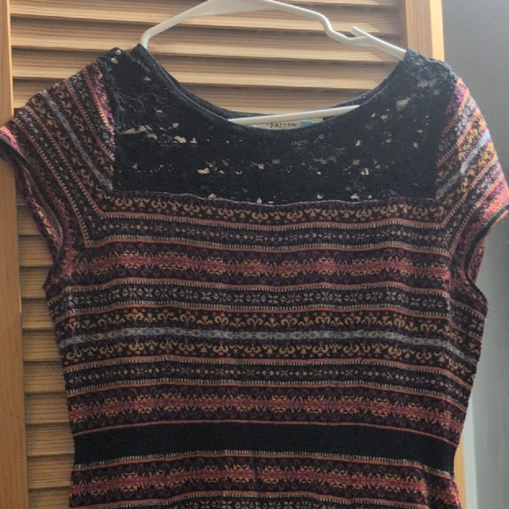 Knit A Line Dress, Cap Sleeve